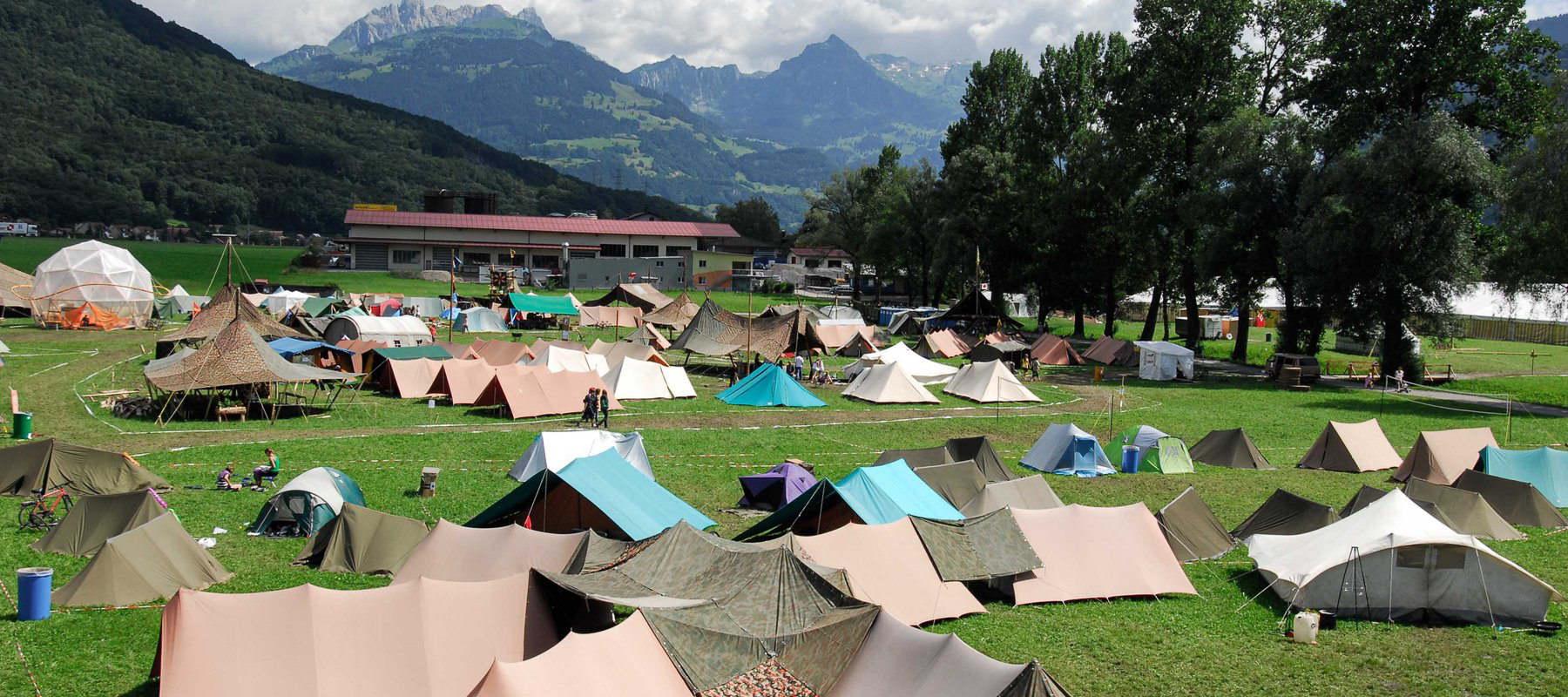 Pfadilager in den Schweizer Bergen